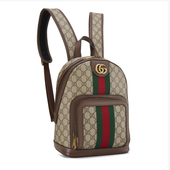 GUCCI Brown GG Supreme Canvas Ophidia
Backpack Small - Picture 3 of 8
